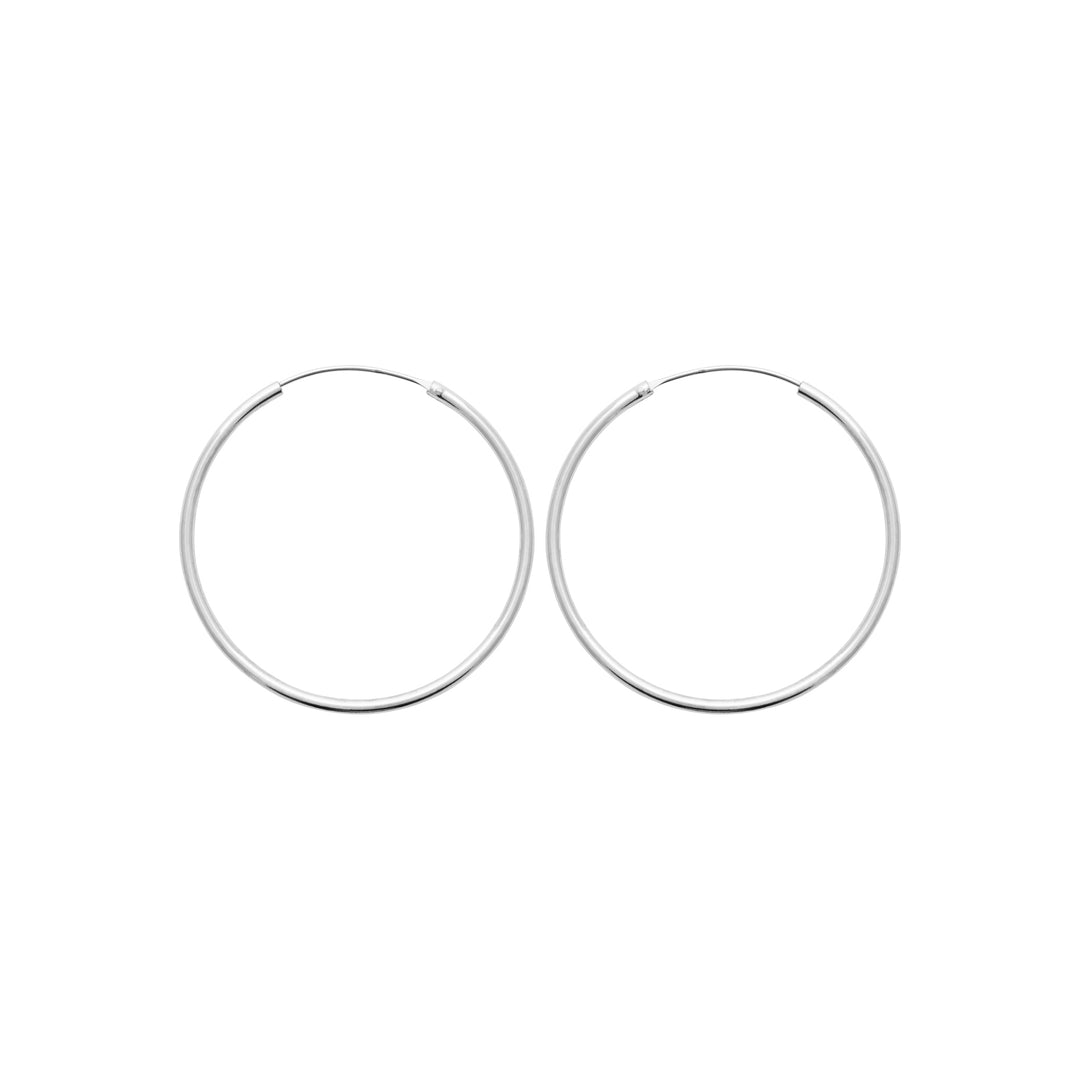 Boucles d'oreilles Argent 925 forme créole Amelia