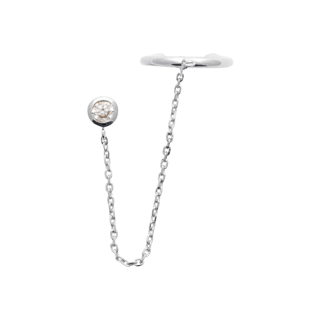 Boucle à l'unité argent & Oz Solen
