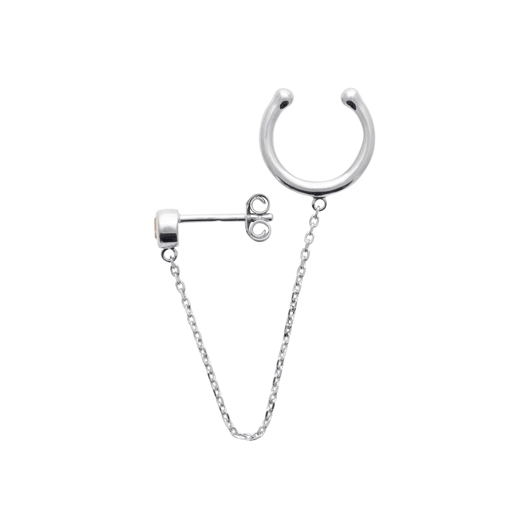 Boucle à l'unité argent & Oz Solen