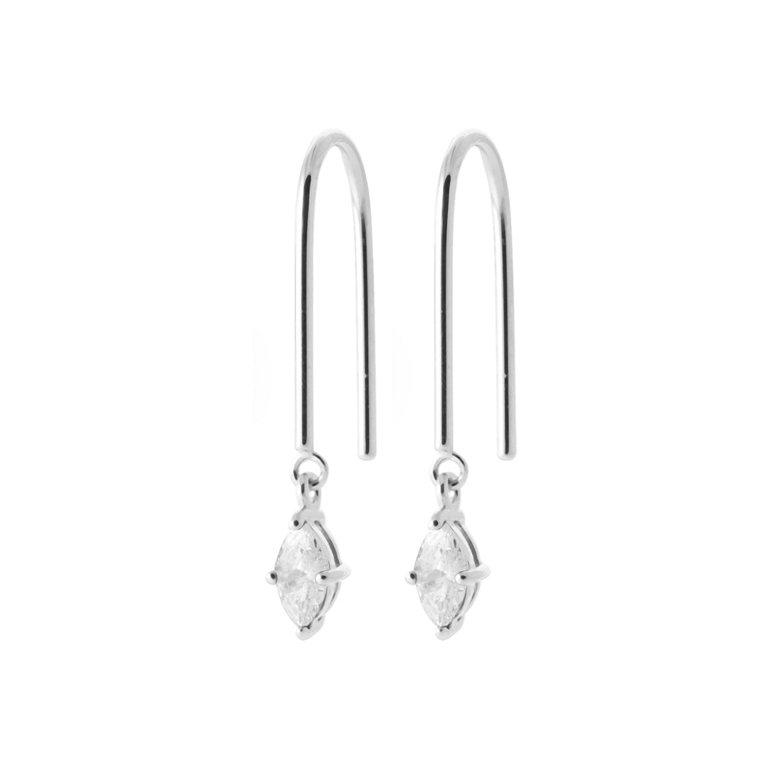 Boucles d'oreilles Argent 925 & Oz pampille Mahana