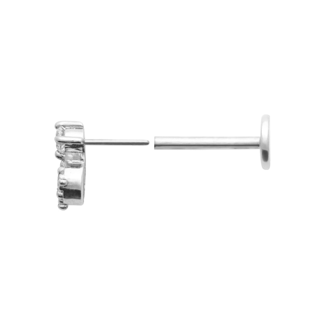 Piercing Argent 925 & Oz Tige Titane Valencia
