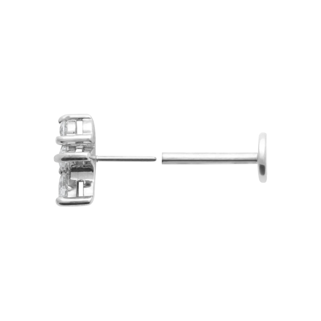 Piercing Argent 925 & Oz Tige Titane Serel