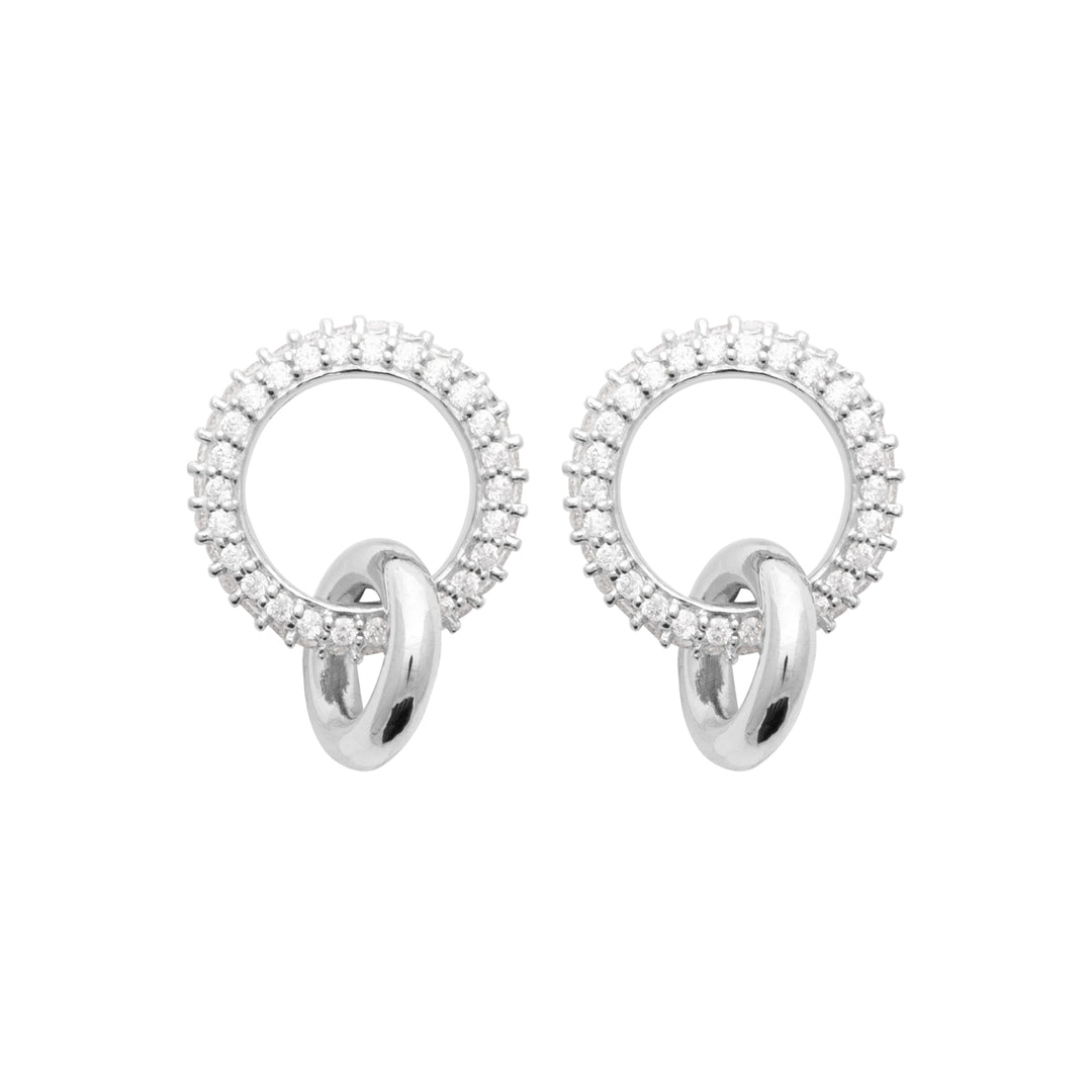 Boucles d'oreilles argent 925 et OZ Kara