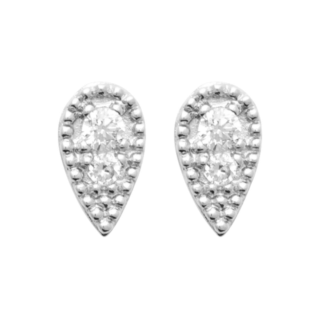 Boucles d'oreilles Argent 925 & OZ forme goutte Forest