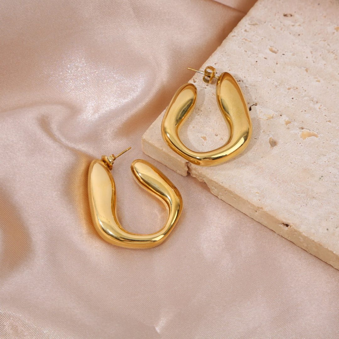 Boucles d'oreilles Acier inoxydable doré Brisa