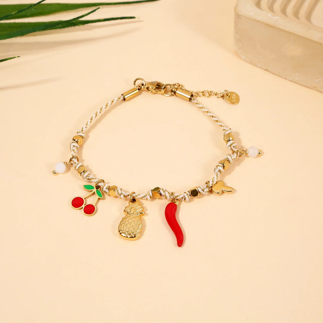 Bracelet Acier inoxydable doré femme Redhot