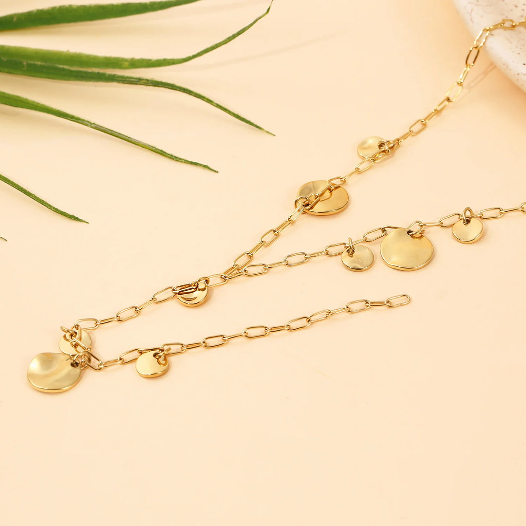 Collier Acier inoxydable doré femme Zina