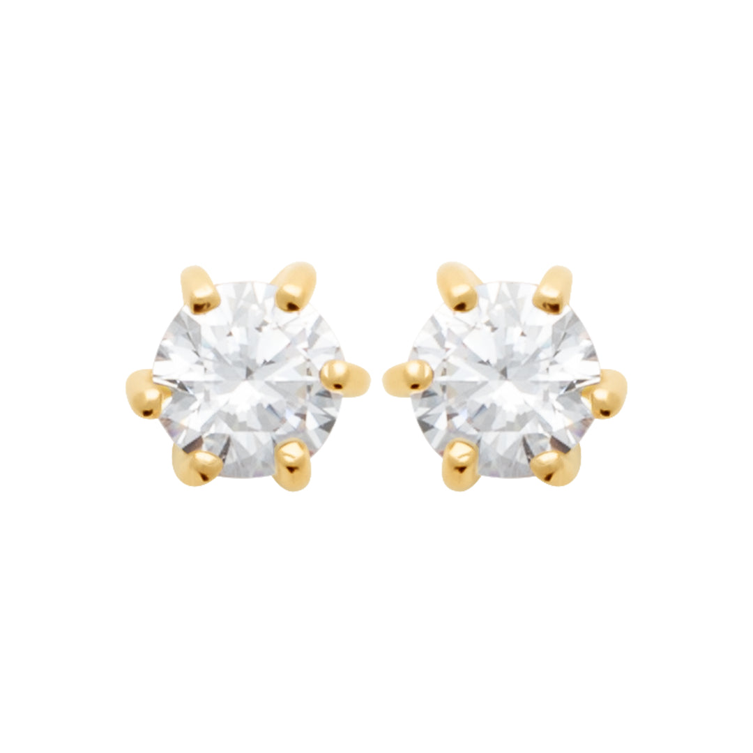 Boucles d'oreilles Plaqué Or puces & OZ Elyne