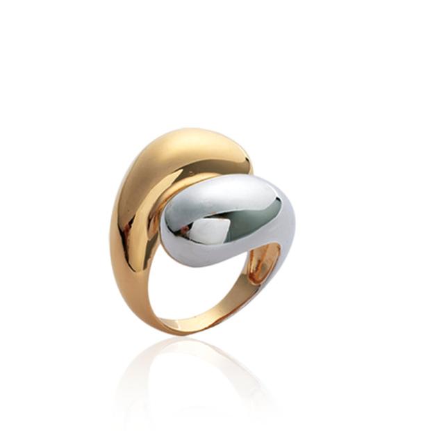 Bague Plaqué or & Argent bicolore Paloma
