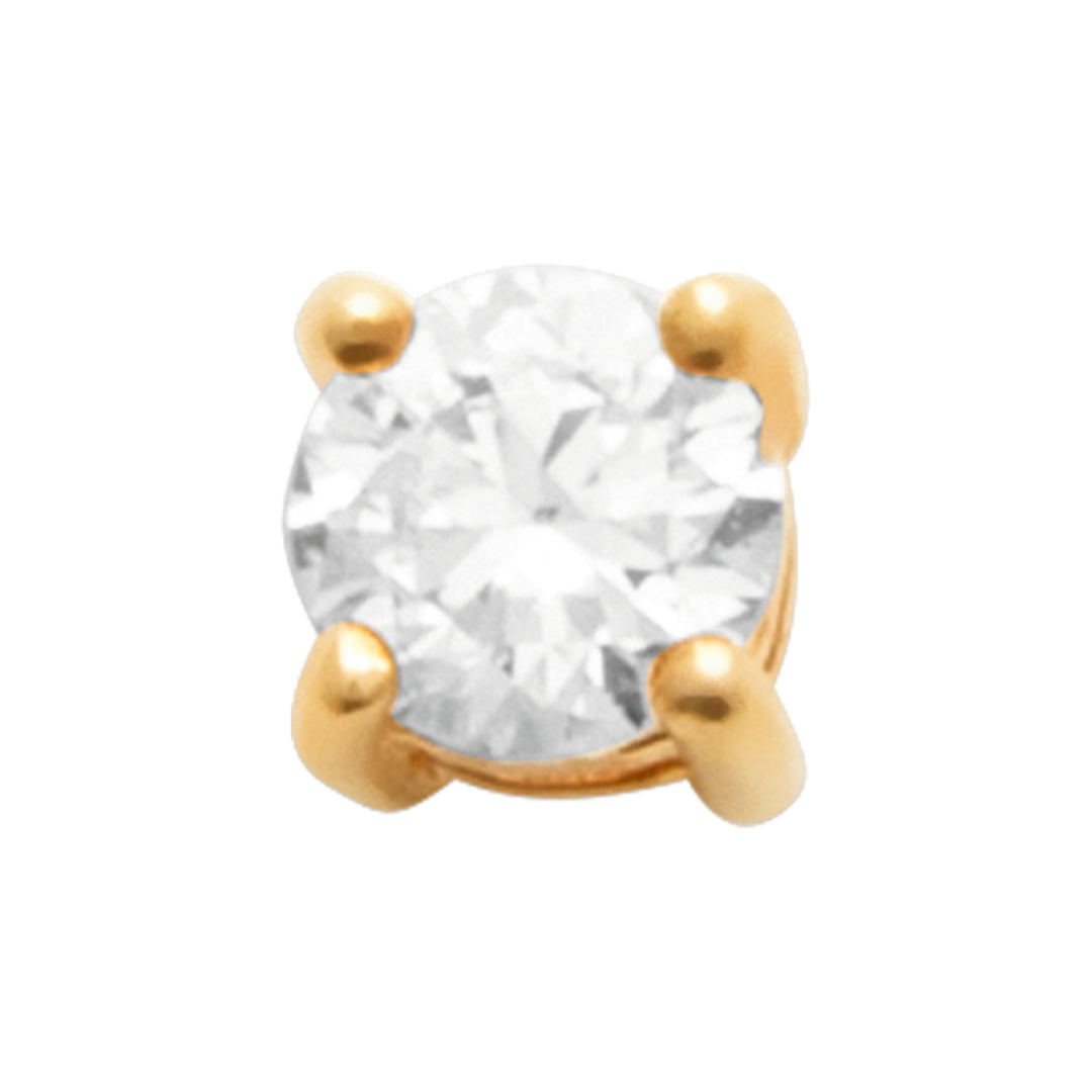 Piercing Plaqué or & OZ Tige Titane Emeré