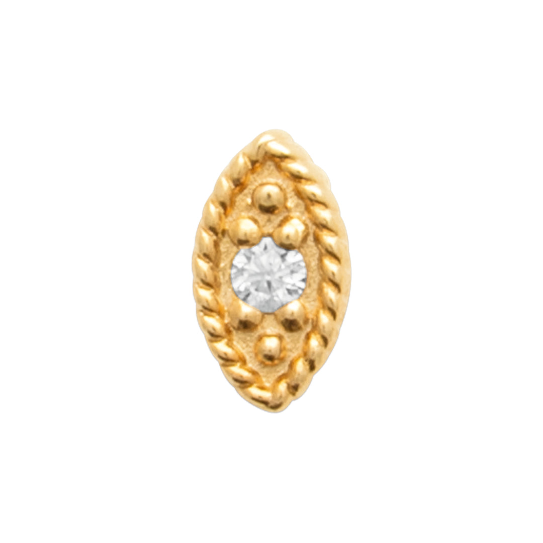 Piercing Plaqué or & Oz Tige Titane Aurel