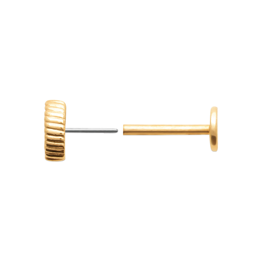 Piercing Plaqué or & Oz Tige Titane Aurel