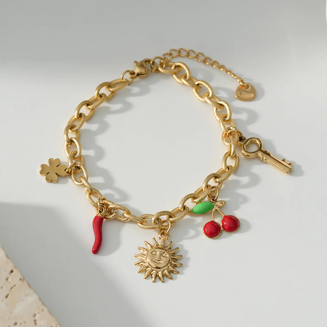 Bracelet Acier inoxydable doré femme Lumi
