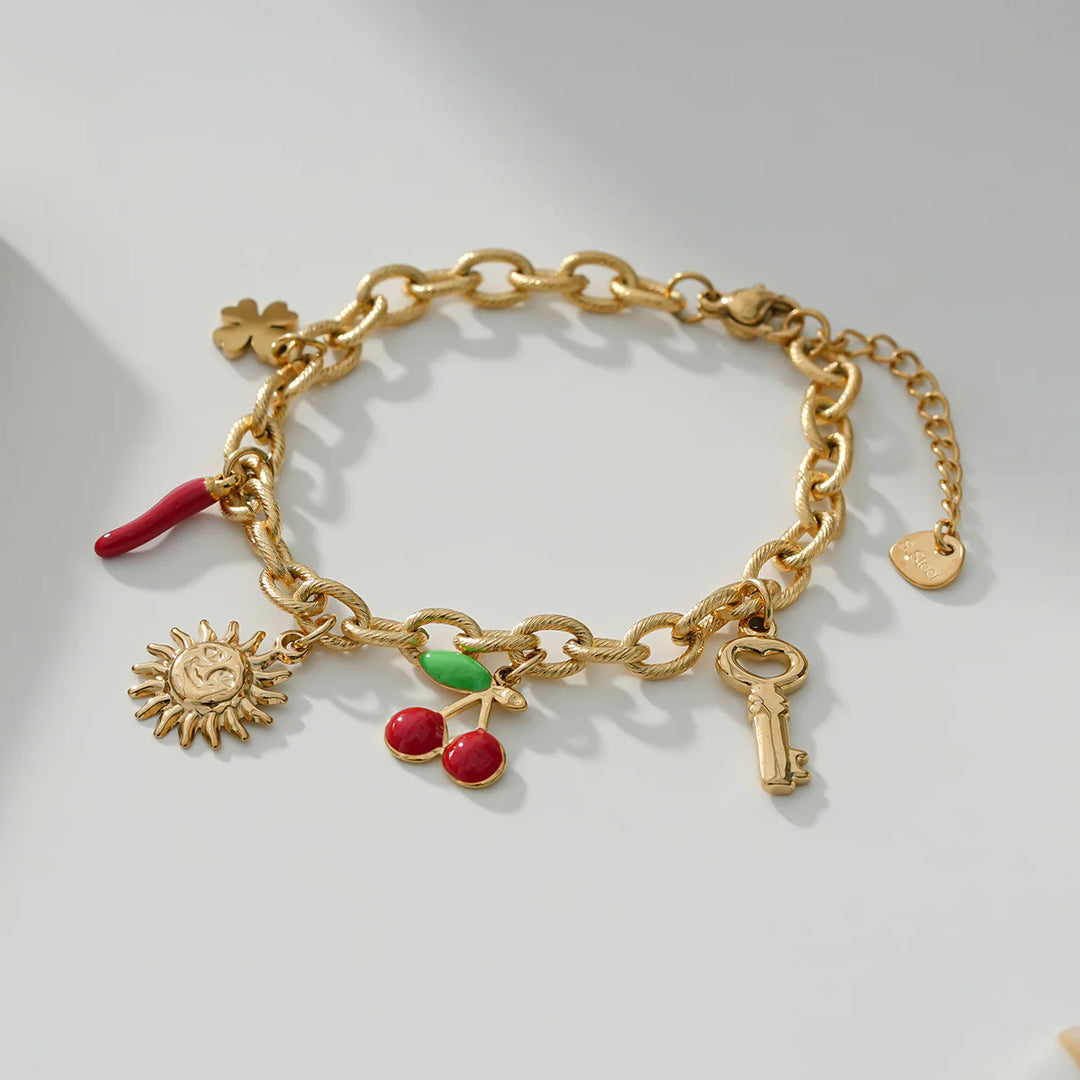 Bracelet Acier inoxydable doré femme Lumi