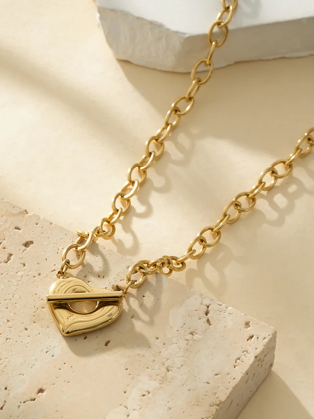 Collier Acier inoxydable doré femme Beloved