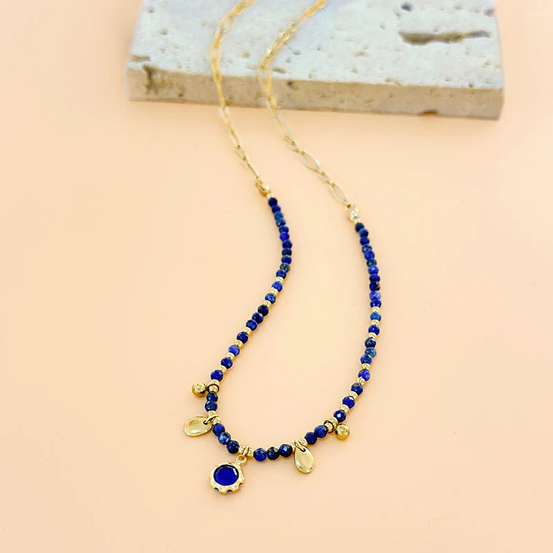 Collier Acier inoxydable doré femme Azzura