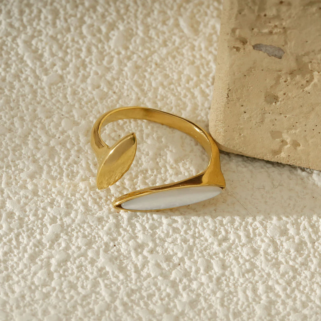 Bague Acier inoxydable doré femme Snap