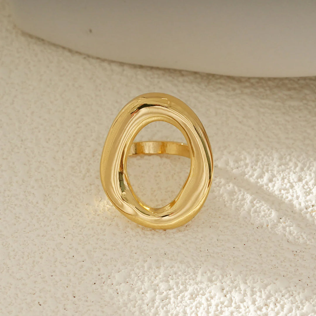 Bague Acier inoxydable doré femme Magnetic