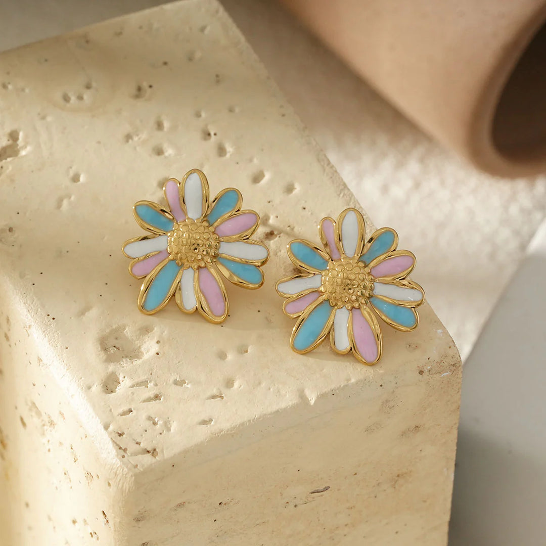 Boucles d'oreilles Acier inoxydable doré Margarita
