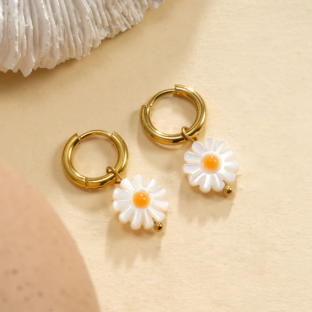 Boucles d'oreilles Acier inoxydable doré Margoé