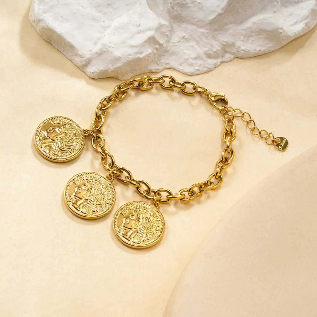 Bracelet Acier inoxydable doré femme Orélia