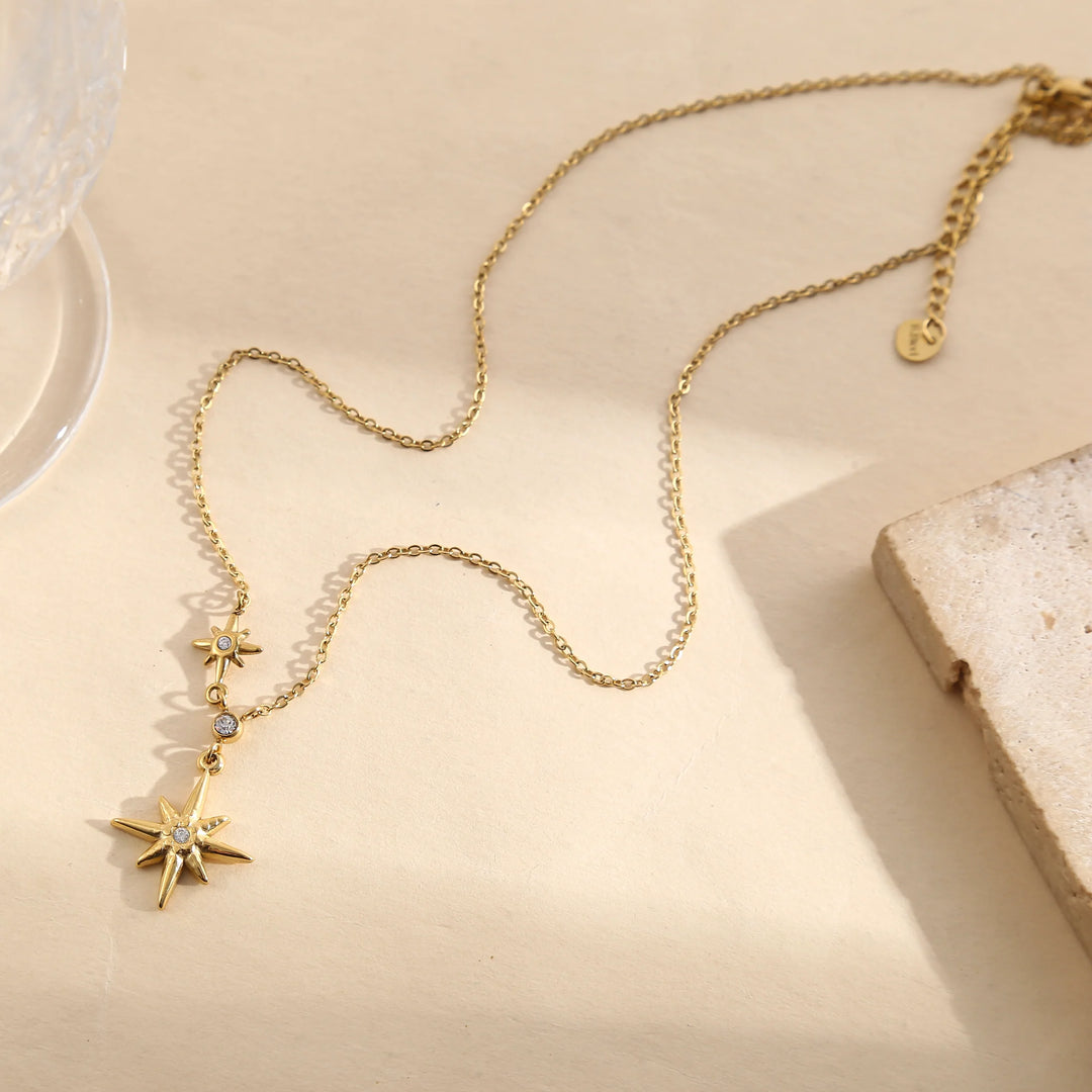 Collier Acier inoxydable doré femme Melania