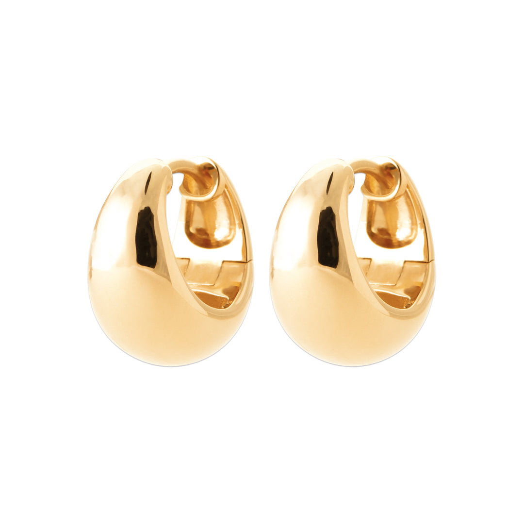 Boucles d'oreilles Plaqué or créoles Baya