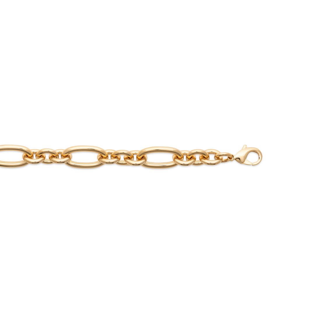 Bracelet Plaqué or grande maille Edgar