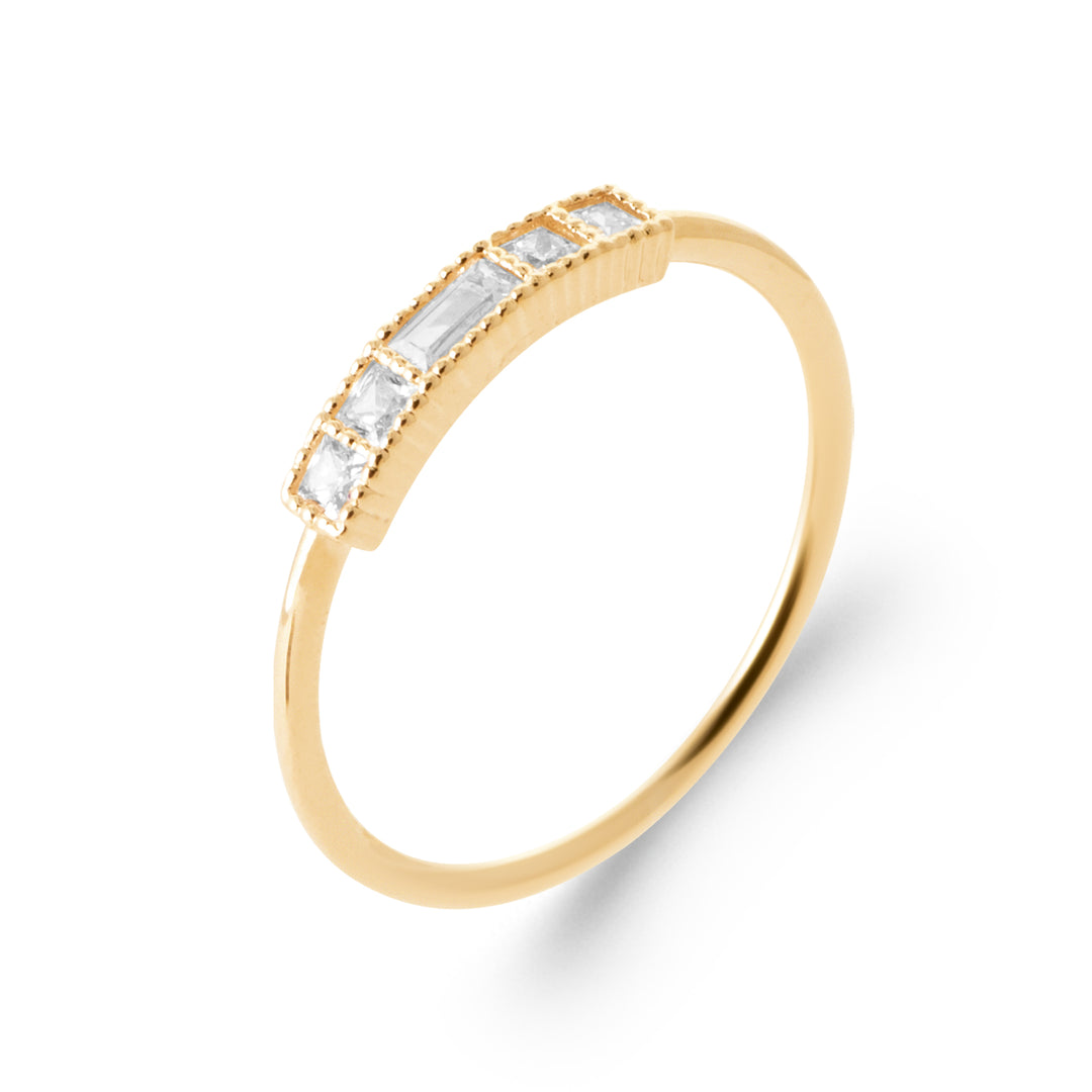 Bague Plaqué or & OZ Abel