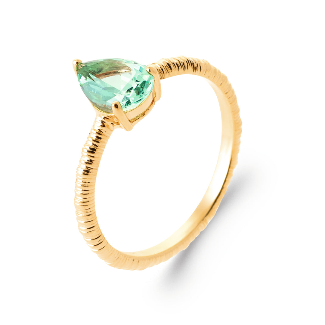 Bague plaqué or & OZ Roma