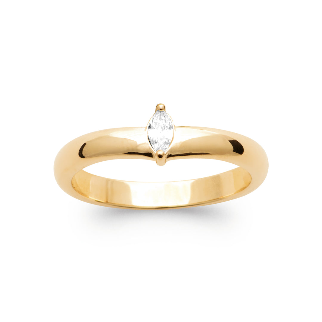 Bague Plaqué or & Oz Adélie