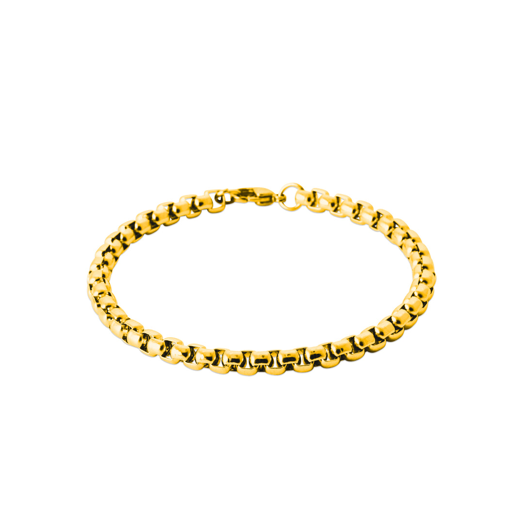 Bracelet Acier inoxydable doré homme Isao