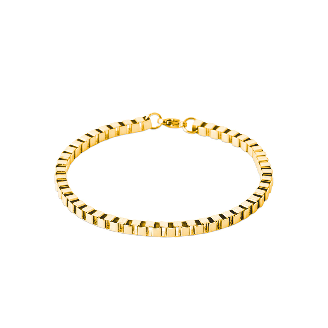 Bracelet Acier inoxydable doré homme Maël