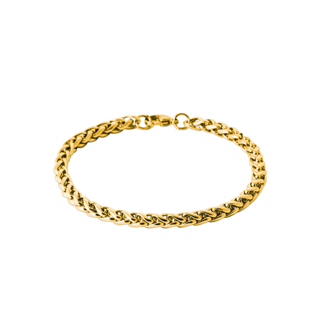 Bracelet Acier inoxydable doré homme Tao