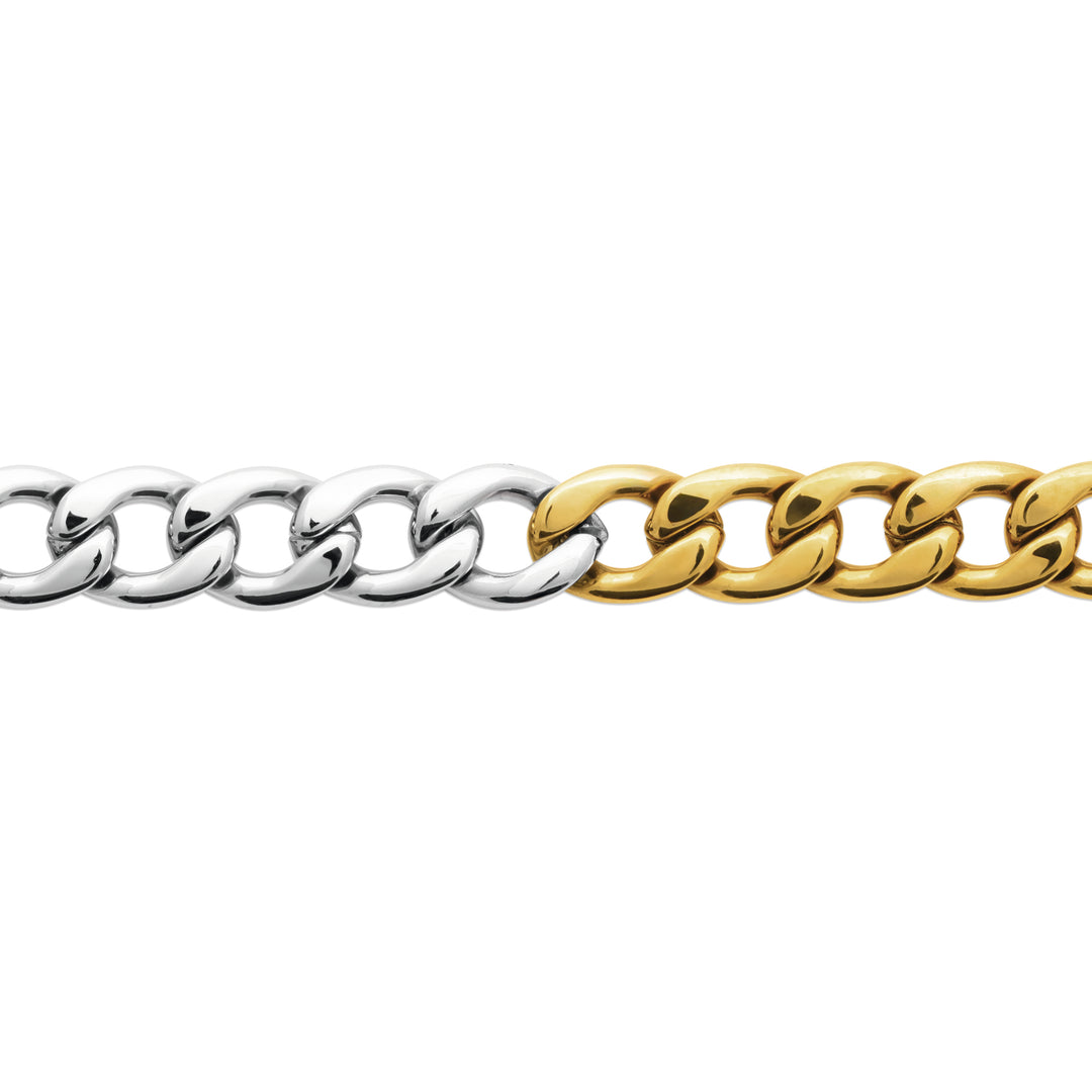 Bracelet Acier inoxydable bicolore Naïs