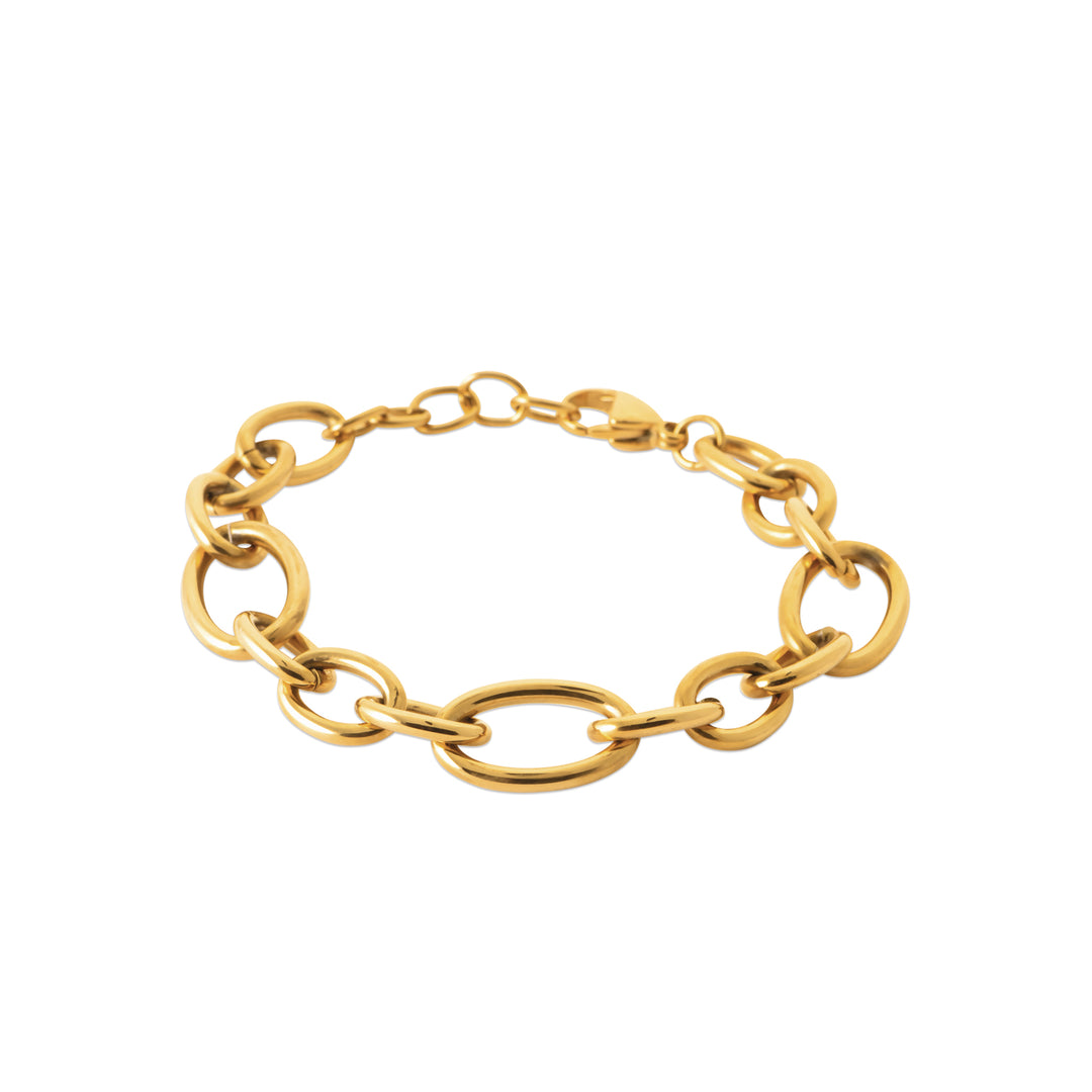 Bracelet Acier inoxydable doré femme Mahina