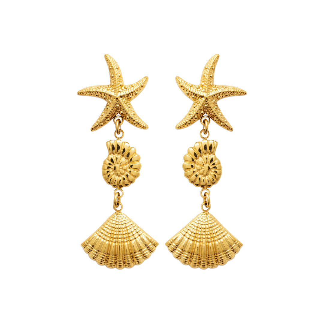 Boucles d'oreilles Acier inoxydable doré Meryl