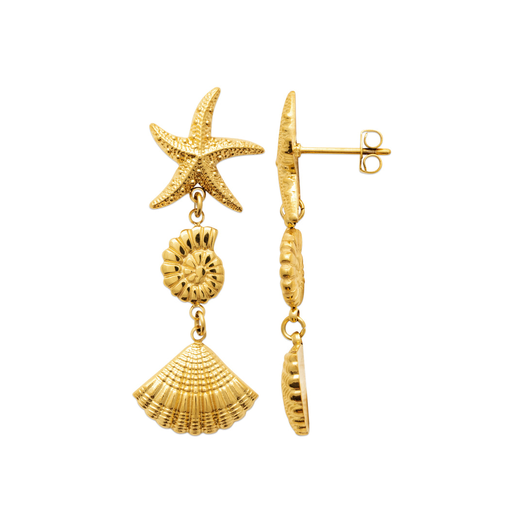Boucles d'oreilles Acier inoxydable doré Meryl