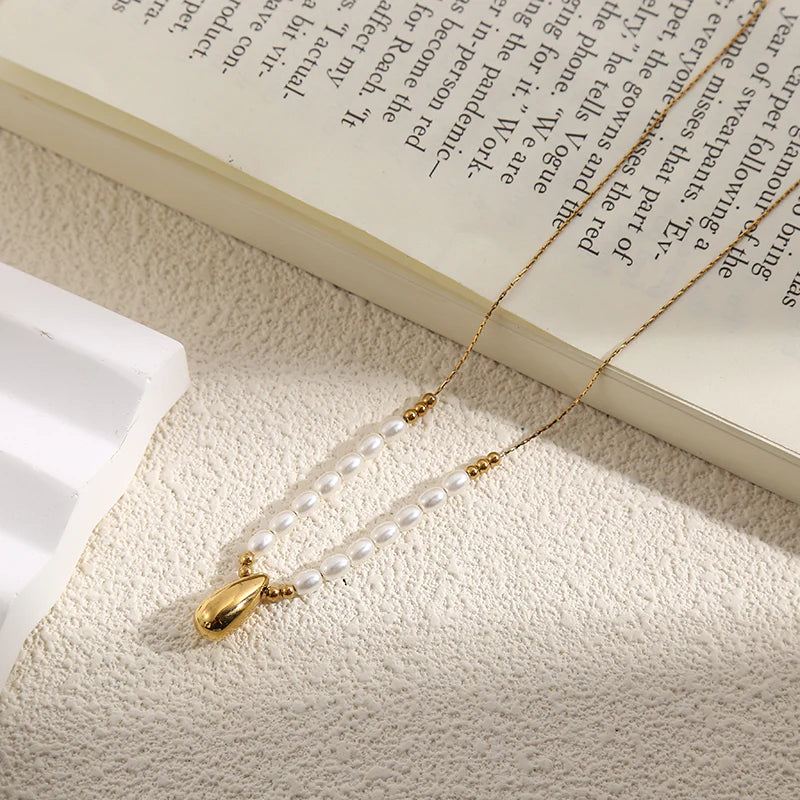 Collier Acier inoxydable doré femme Zara