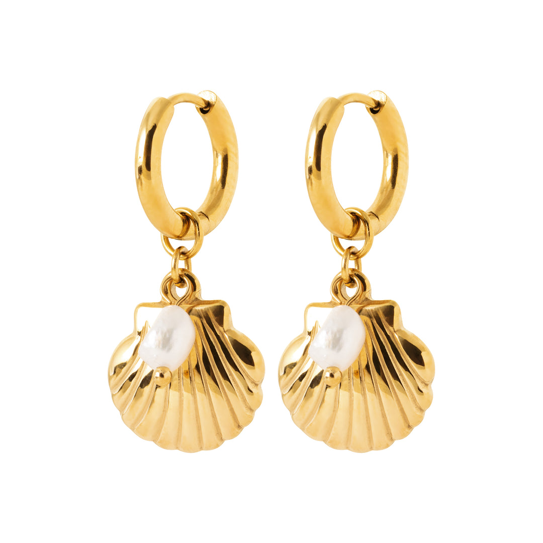Boucles d'oreilles Acier inoxydable doré Loen