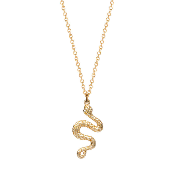 Collier Plaqué or motif serpent Layan