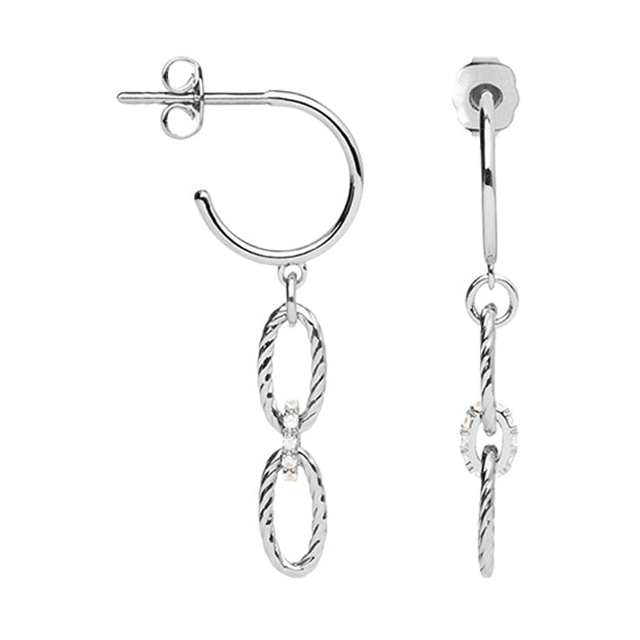 Boucles d'oreilles Argent 925 & OZ Reem