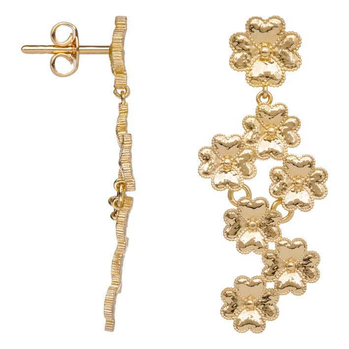 Boucles d'oreilles Plaqué or Cherrybloom