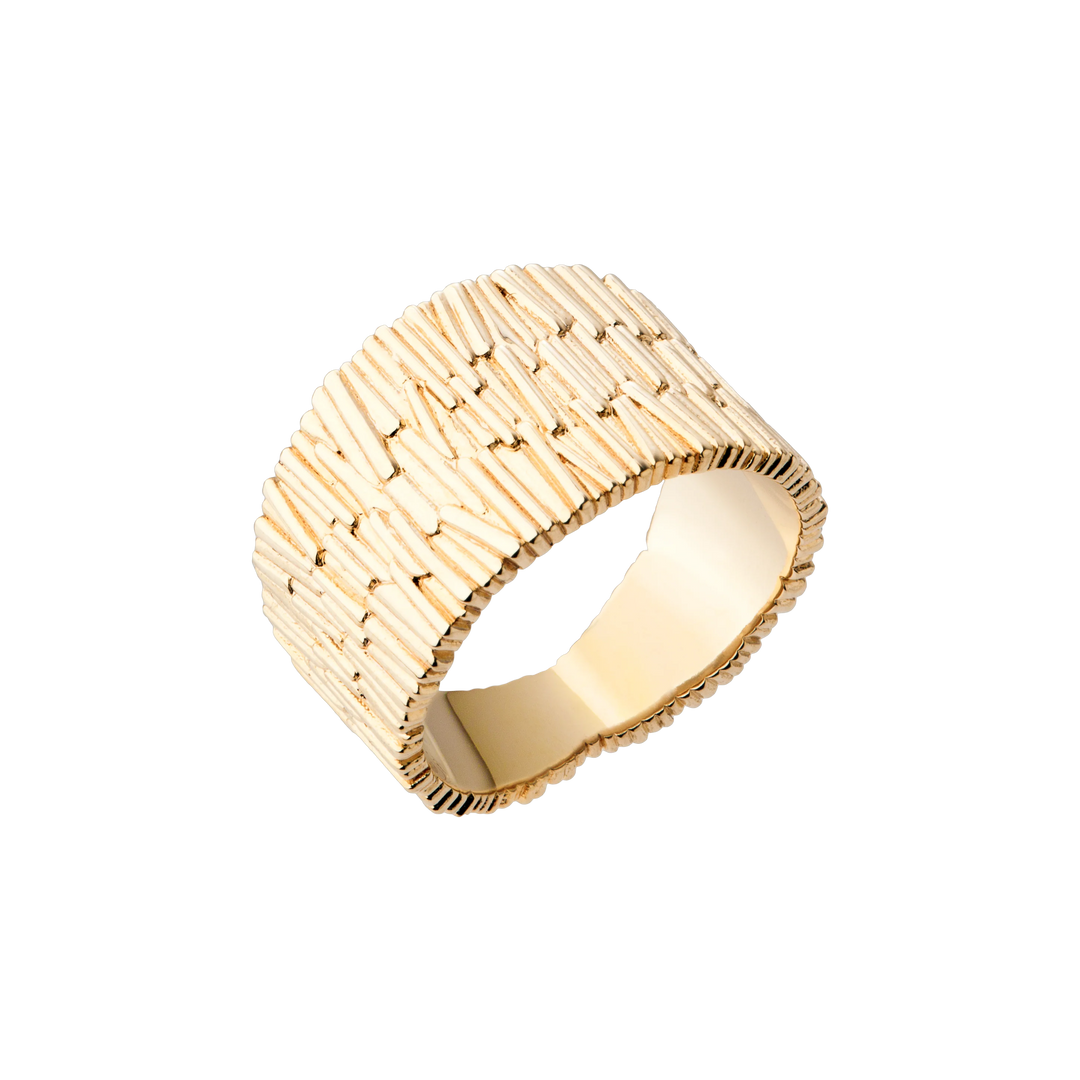 Bague Plaqué Or Pampa Saunier