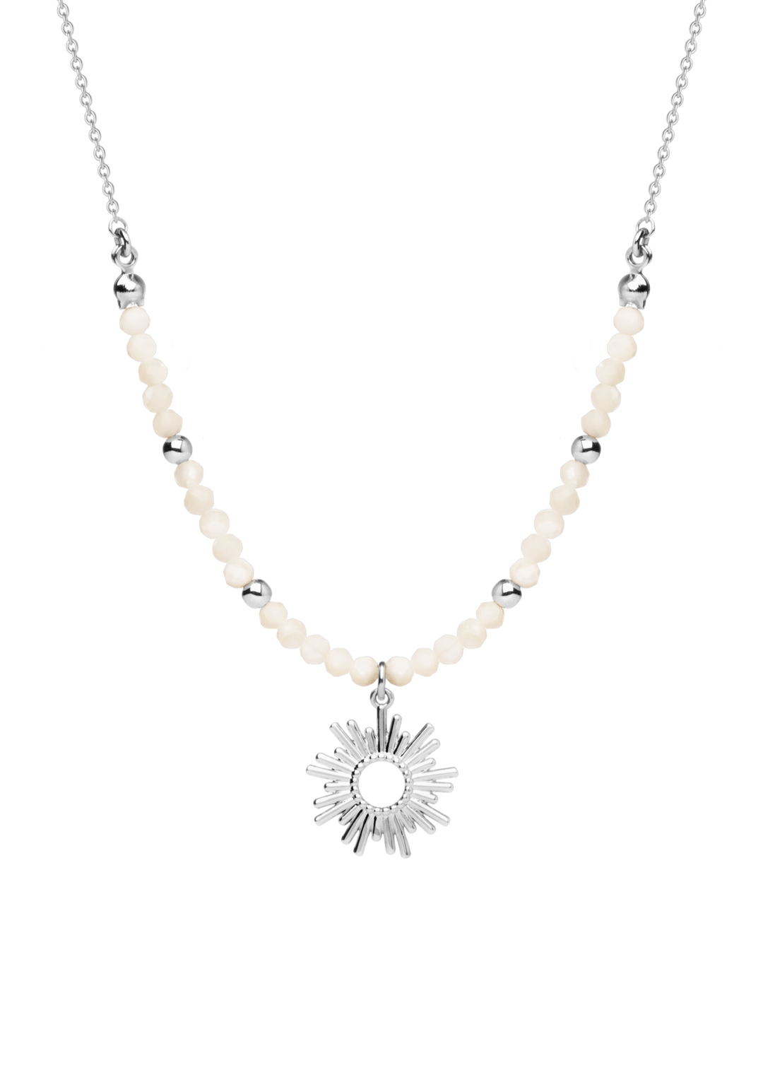 Collier Argent 925 & Nacre Solstice