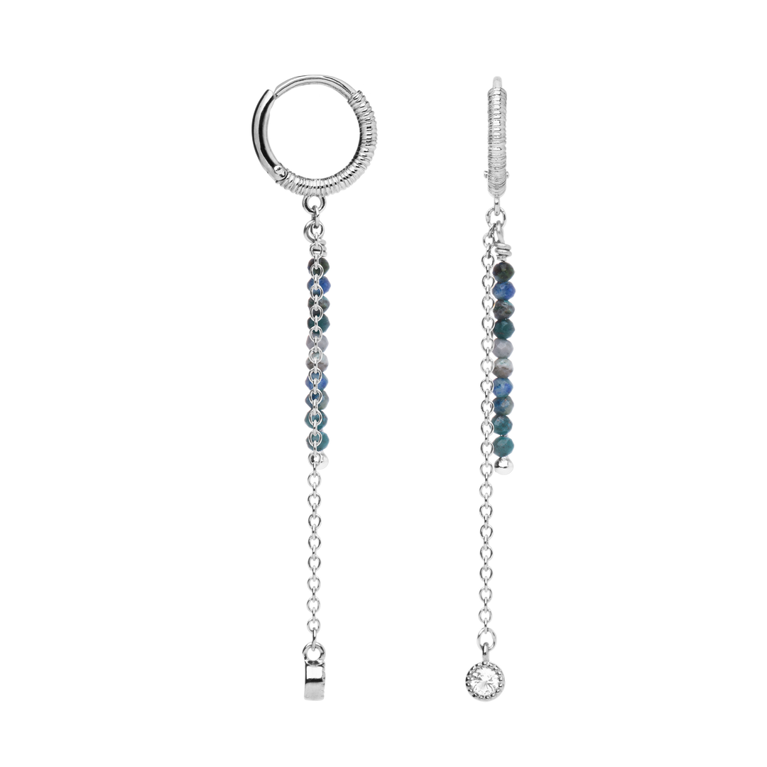 Boucles d'oreilles Argent 925 pendantes Lagon