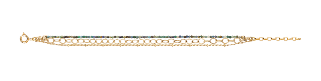 Bracelet Plaqué or Lagon