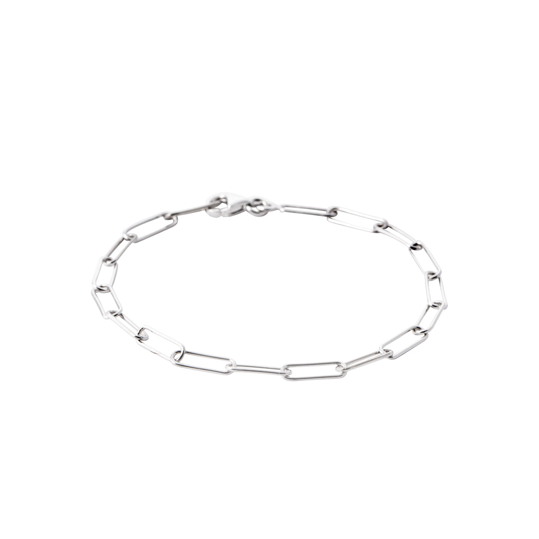 Bracelet Argent 925 petite maille trombone Zoé