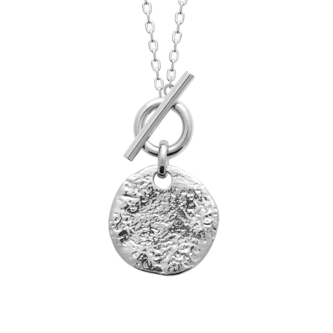 Collier Argent 925 & médaille martelée Romy