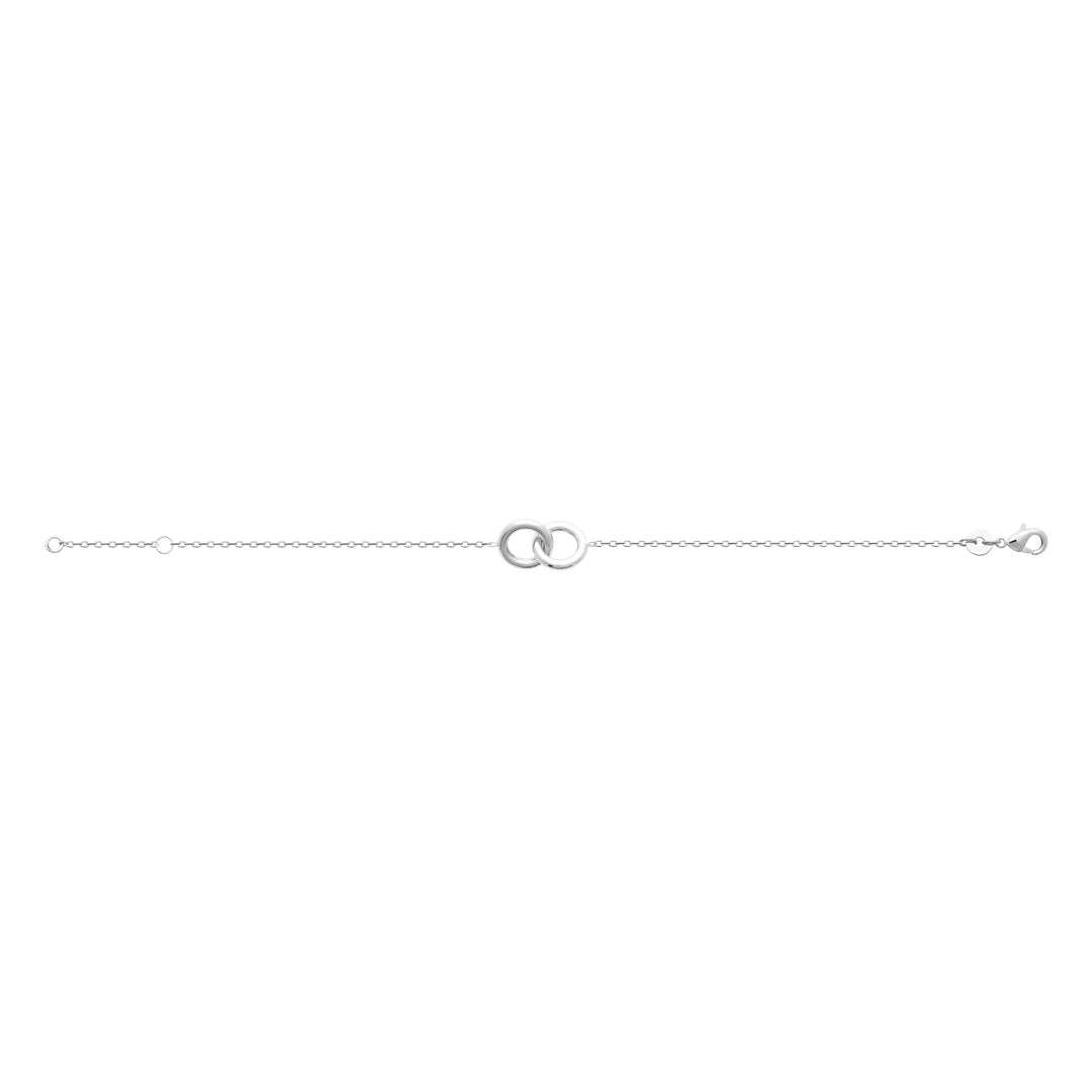 Bracelet Argent 925 cercles entrelacés Romeo